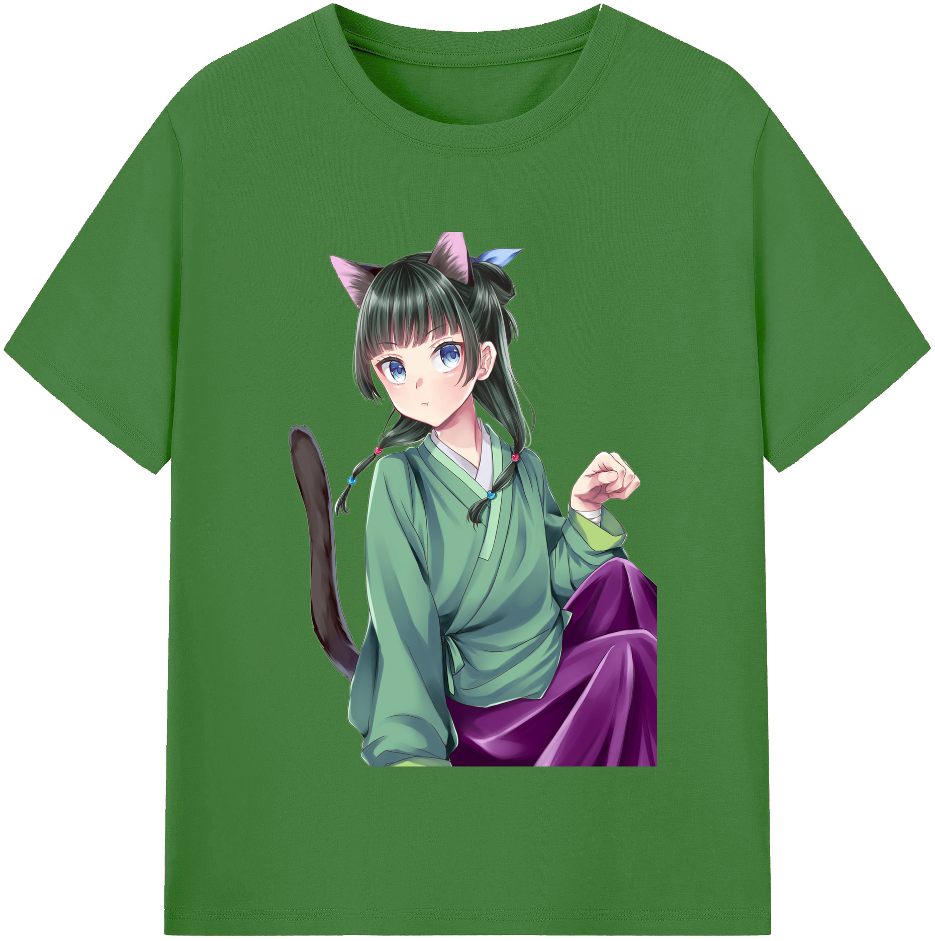 （画像用） 薬屋のひとりごと The Apothecary Diaries レディースカジュアルプリントTシャツ（綿100％）